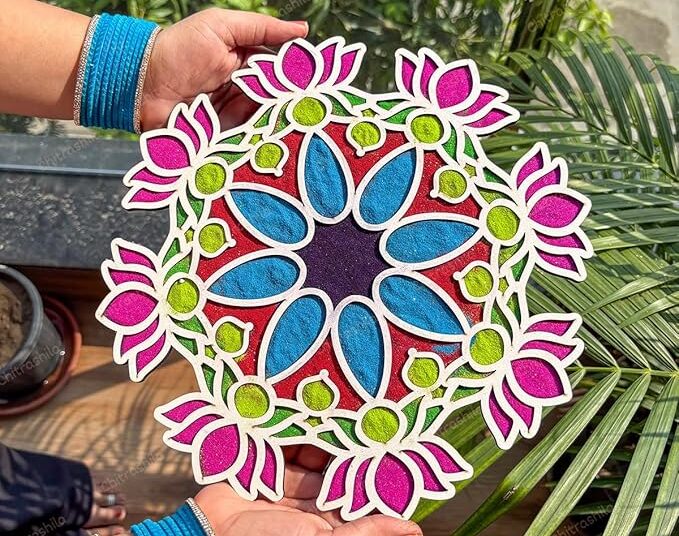 CHITRASHILA® MDF Readymade Rangoli Mat