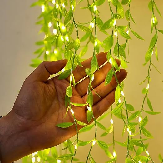 TechPride Leaf LED Curtain String Lights with Leaf Design