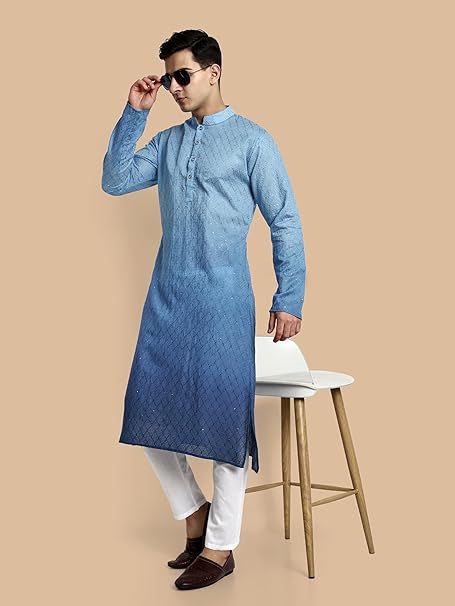 Vardha Cotton Chikankari Embroidered Kurta